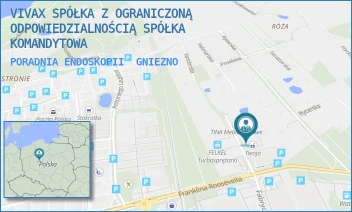 PORADNIA ENDOSKOPII - CENTRUM MEDYCZNE VIVAX SPÓŁKA Z OGRANICZONĄ ODPOWIEDZIALNOŚCIĄ - PODKOMORSKA 4,  GNIEZNO