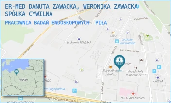 PRACOWNIA BADAŃ ENDOSKOPOWYCH - ER-MED DANUTA ZAWACKA, WERONIKA ZAWACKA-DZIUBIŃSKA SPÓŁKA CYWILNA - KRASZEWSKIEGO 4,  PIŁA