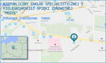 PORADNIA ŻYWIENIOWA - NIEPUBLICZNY ZAKŁAD SPECJALISTYCZNEJ I PIELĘGNIARSKIEJ OPIEKI ZDROWOTNEJ "MEDYK" - BRACI MARSZLÓW 4,  TUREK
