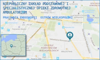 PRACOWNIA ENDOSKOPII - NIEPUBLICZNY ZAKŁAD PODSTAWOWEJ I SPECJALISTYCZNEJ OPIEKI ZDROWOTNEJ AMBULATORIUM - WYSOCKA 13,  OSTRÓW WIELKOPOLSKI