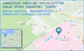 ODDZIAŁ PEDIATRII, GASTROENTEROLOGII I REUMATOLOGII DZIECIĘCEJ - SAMODZIELNY PUBLICZNY SPECJALISTYCZNY ZAKŁAD OPIEKI ZDROWOTNEJ "ZDROJE" W SZCZECINIE - MĄCZNA 4,  SZCZECIN