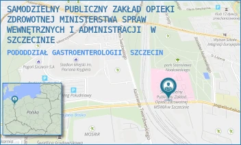 PODODDZIAŁ GASTROENTEROLOGII - SAMODZIELNY PUBLICZNY ZAKŁAD OPIEKI ZDROWOTNEJ MINISTERSTWA SPRAW WEWNĘTRZNYCH I ADMINISTRACJI  W SZCZECINIE - JAGIELLOŃSKA 44,  SZCZECIN