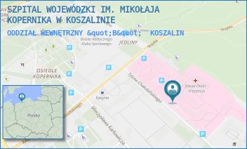 ODDZIAŁ WEWNĘTRZNY "B" - SZPITAL WOJEWÓDZKI IM. MIKOŁAJA KOPERNIKA W KOSZALINIE - CHAŁUBIŃSKIEGO 7,  KOSZALIN