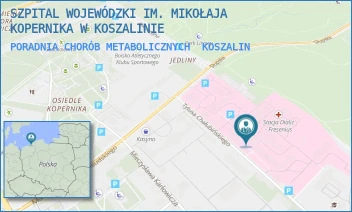 PORADNIA CHORÓB METABOLICZNYCH - SZPITAL WOJEWÓDZKI IM. MIKOŁAJA KOPERNIKA W KOSZALINIE - CHAŁUBIŃSKIEGO 7,  KOSZALIN