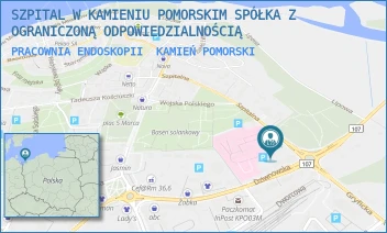 PRACOWNIA ENDOSKOPII - SZPITAL W KAMIENIU POMORSKIM SPÓŁKA Z OGRANICZONĄ ODPOWIEDZIALNOŚCIĄ - SZPITALNA 10,  KAMIEŃ POMORSKI