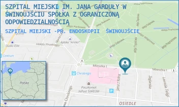 SZPITAL MIEJSKI -PR. ENDOSKOPII - SZPITAL MIEJSKI IM. JANA GARDUŁY W ŚWINOUJŚCIU SPÓŁKA Z OGRANICZONĄ ODPOWIEDZIALNOŚCIĄ - MIESZKA I 7,  ŚWINOUJŚCIE