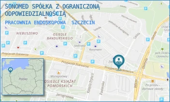 PRACOWNIA ENDOSKOPOWA - SONOMED SPÓŁKA Z OGRANICZONĄ ODPOWIEDZIALNOŚCIĄ - KS.BP.WŁADYSŁAWA BANDURSKIEGO 98,  SZCZECIN
