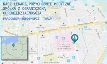 PRACOWNIA ENDOSKOPII - NASZ LEKARZ PRZYCHODNIE MEDYCZNE SPÓŁKA Z OGRANICZONĄ ODPOWIEDZIALNOŚCIĄ - STEFANA BATOREGO 18-22,  TORUŃ