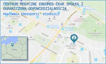 PRACOWNIA ENDOSKOPII - CENTRUM MEDYCZNE ENDOMED-IKAR SPÓŁKA Z OGRANICZONĄ ODPOWIEDZIALNOŚCIĄ - CZERKASKA 22,  BYDGOSZCZ